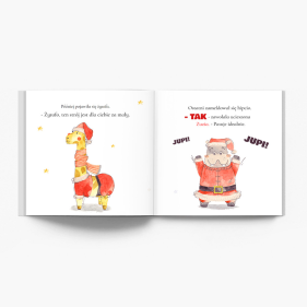 Świąteczna przygoda (wersja-dla-dziewczynki) bez zdjęć fotoksiążka, 20x20 cm