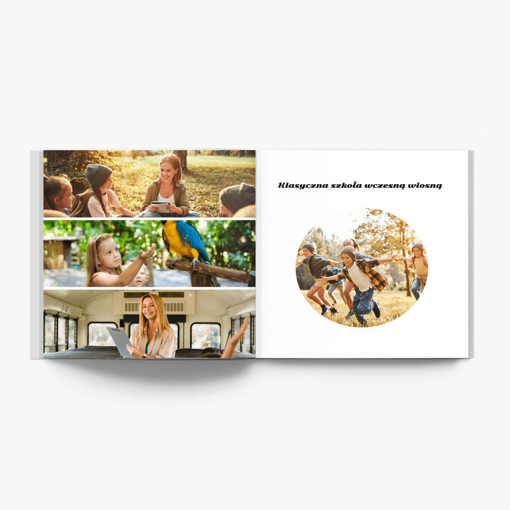 Klasyczna szkolna fotoksiążka, 25x25 cm