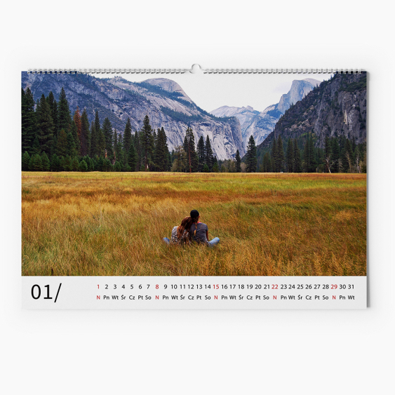 Kalendarz ścienny, Full Photos, 40x30-A3 cm