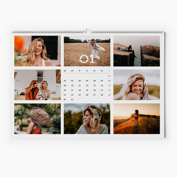 Kalendarz ścienny, Instakolaż, 40x30-A3 cm