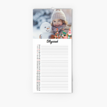 Kalendarz kuchenny, Modern Xmas, 15x30