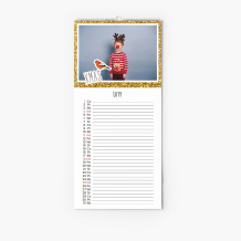 Kalendarz kuchenny, Wesołych Świąt, 15x30