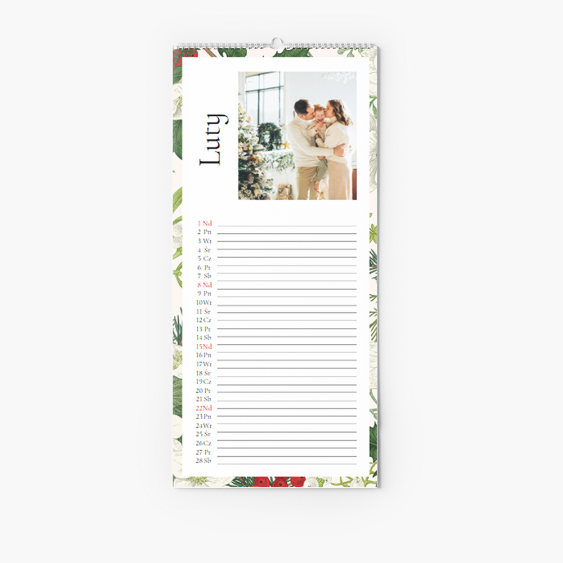 Kalendarz kuchenny, Merry Christmas, 15x30