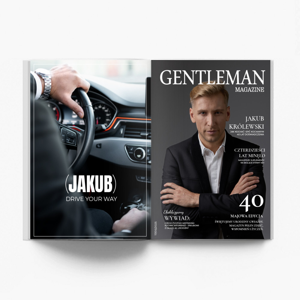 Magazyn Gentleman fotoksiążka, 20x30 cm