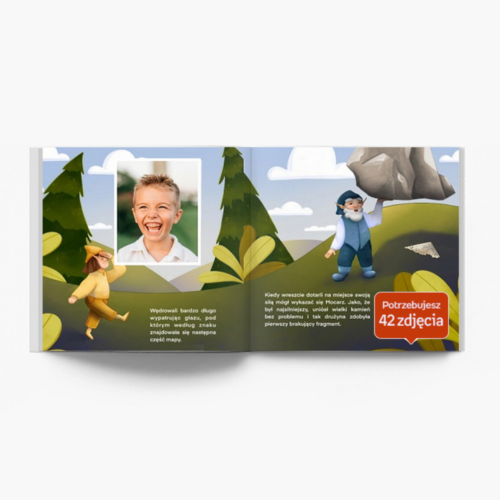 Moja super przygoda - chłopiec fotoksiążka, 20x20 cm