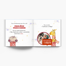 Świąteczna przygoda (wersja-dla-dziewczynki) fotoksiążka, 20x20 cm