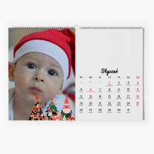 Kalendarz ścienny, Modern Xmas, 30x20-A4 cm