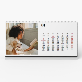 Kalendarz biurkowy, Wspólny czas, 22x10 cm