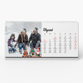 Kalendarz biurkowy, Modern Xmas, 22x10 cm