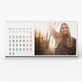 Kalendarz biurkowy, Twój projekt, 22x10 cm
