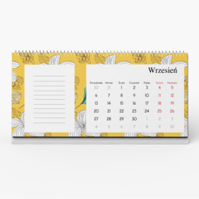 Kalendarz biurkowy, Botaniczny, 22x10 cm