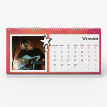 Kalendarz biurkowy, Z idolem, 22x10 cm