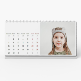 Kalendarz biurkowy, Twój szablon, 22x10 cm