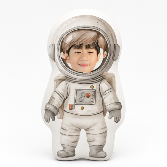 Poduszka 3D personalizowana, Welur, Astronauta 2, 30x30 cm