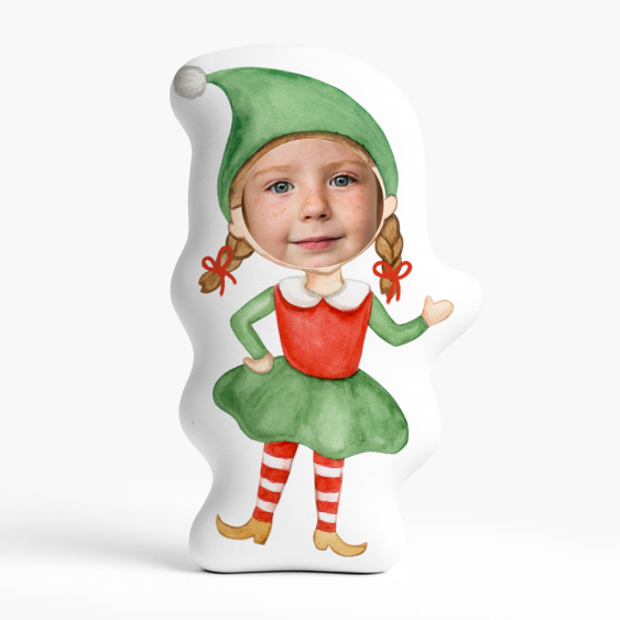 Poduszka 3D personalizowana, Welur, Elficzka, 30x30 cm