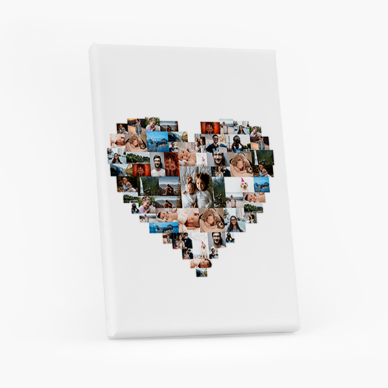 Obraz, Serce z 60 zdjęć, 20x30 cm