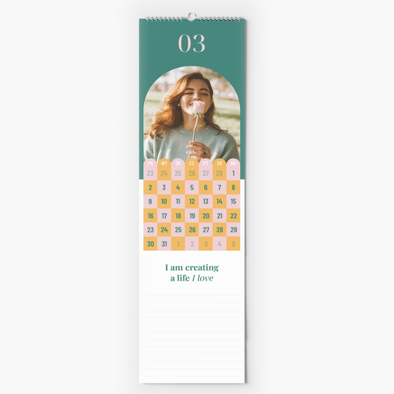 Kalendarz kuchenny, Checkerboard, 12x45