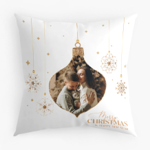 Poduszka, bawełna, Golden Christmas, 38x38 cm