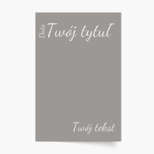 Plakat, Okładka Twój projekt, 40x60