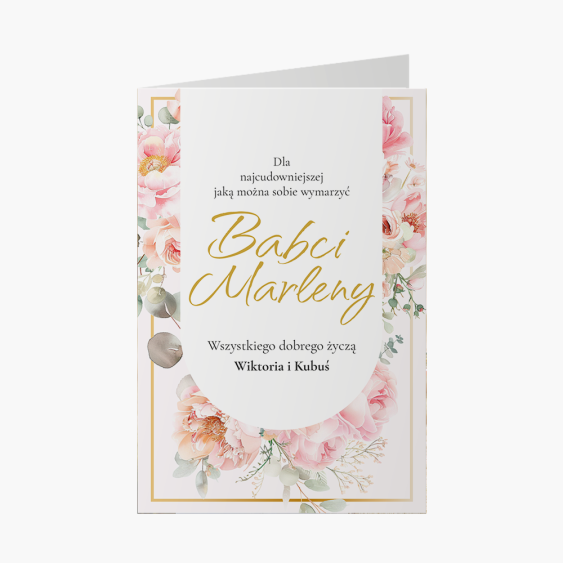 Fotokartka Życzenia dla babci, 10x15 cm
