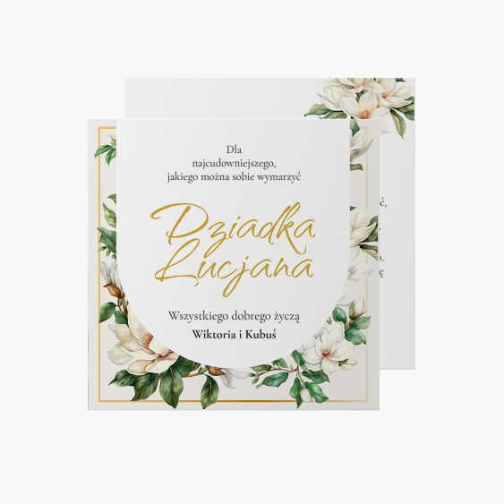 Fotokartka Życzenia dla dziadka, 14x14 cm