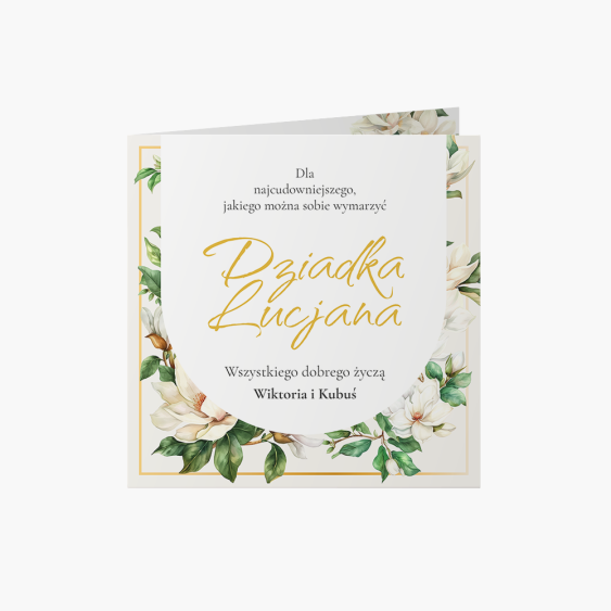 Fotokartka Życzenia dla dziadka, 14x14 cm