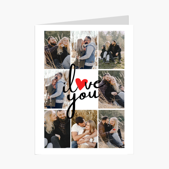 Fotokartka I love you, 20x30 cm