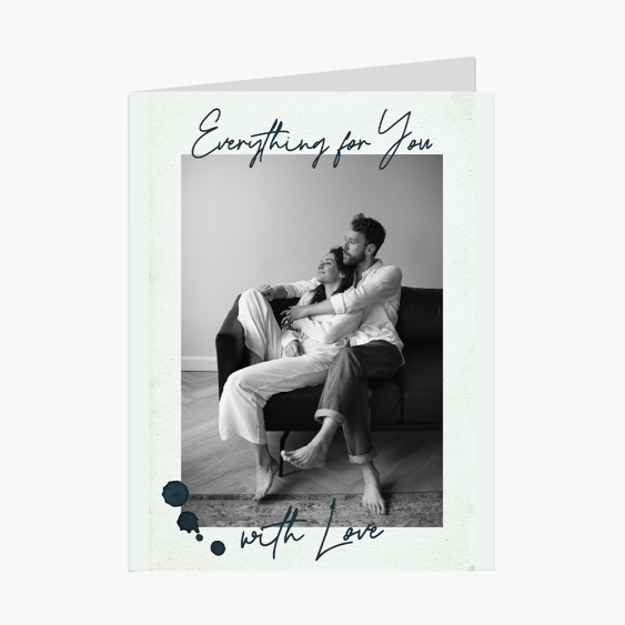 Fotokartka With love, 20x30 cm