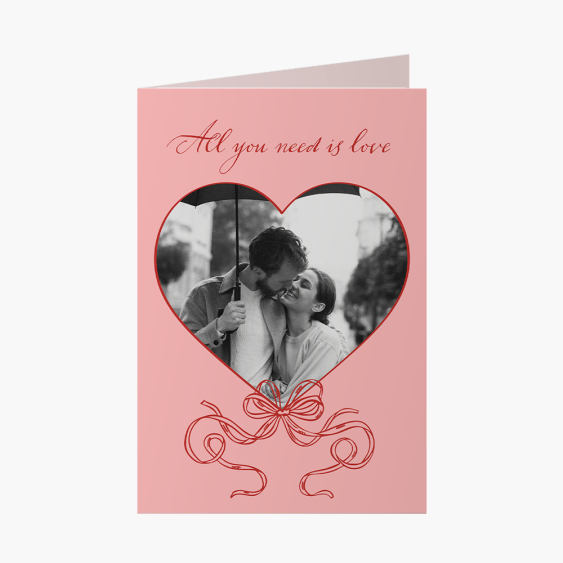 Fotokartka All you need is love, 10x15 cm