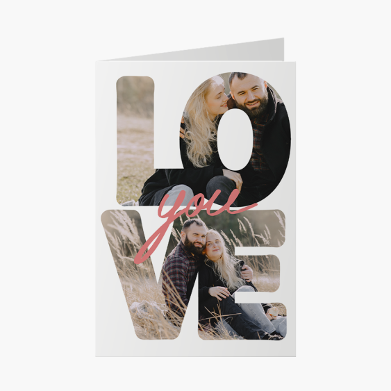 Fotokartka Love you, 10x15 cm