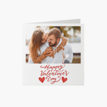 Fotokartka Happy Valentines, 14x14 cm