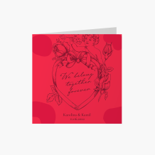 Fotokartka Together forever, 14x14 cm