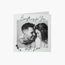 Fotokartka With love, 14x14 cm