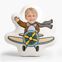 Poduszka 3D personalizowana, Welur, Pilot, 30x30 cm