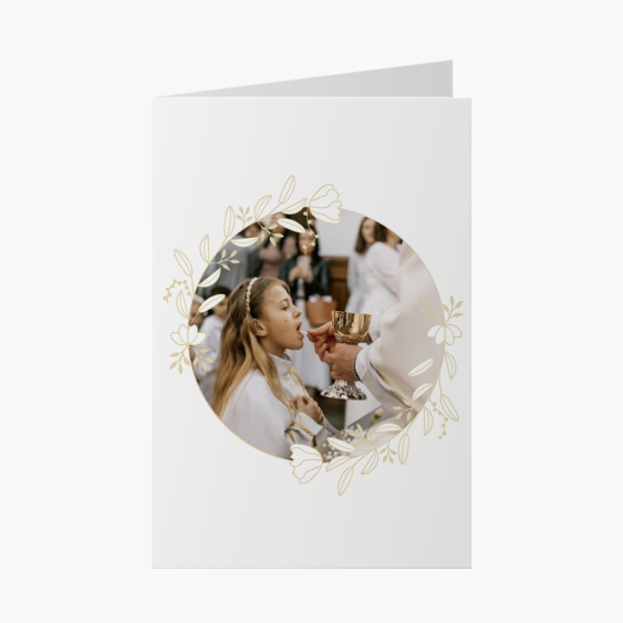 Fotokartka W Bieli - kartka z życzeniami, 10x15 cm