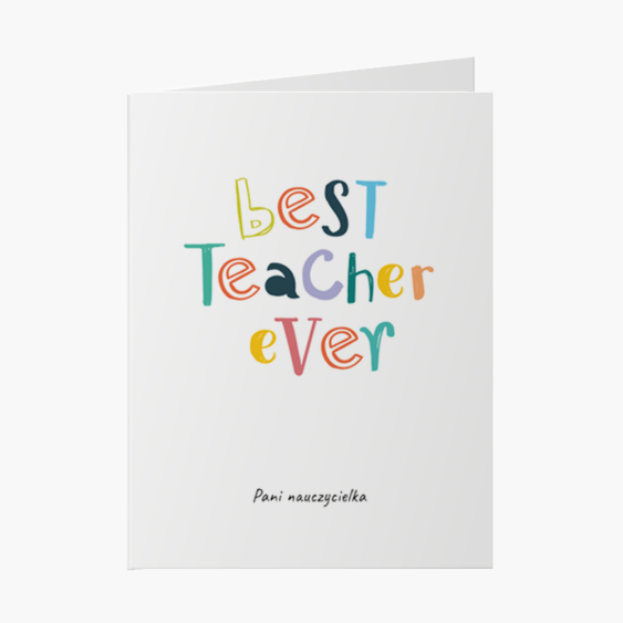 Fotokartka Best Teacher Ever, 20x30 cm