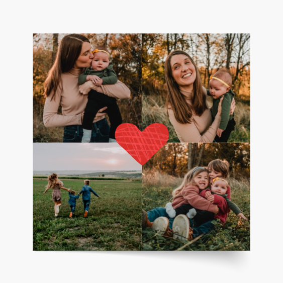 Plakat, Nasze serduszko, 30x30