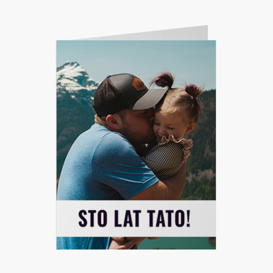 Fotokartka Sto lat Tato, 20x30 cm