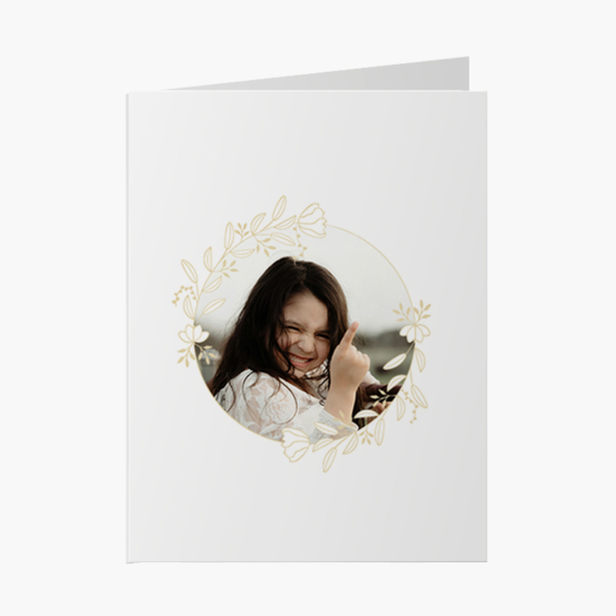 Fotokartka W Bieli - kartka z życzeniami, 20x30 cm