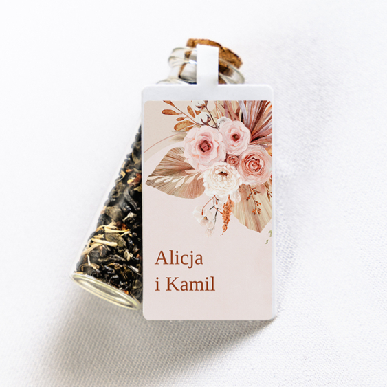 Herbaty, Kolekcja Boho - Buteleczka szklana z herbatą