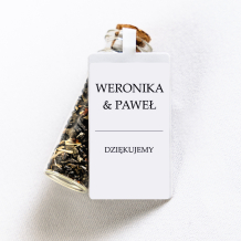 Herbaty, Kolekcja Minimalistyczna - Buteleczka szklana z herbatą