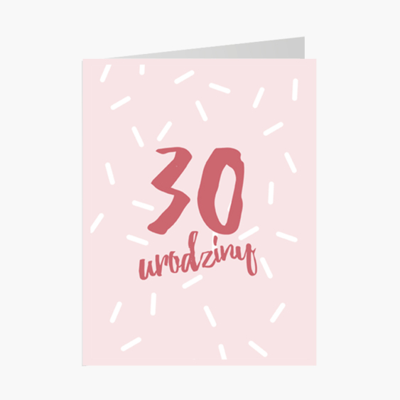 Fotokartka Na 30ste urodziny, 15x20 cm
