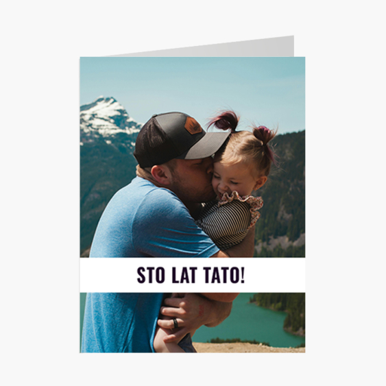 Fotokartka Sto lat Tato, 15x20 cm