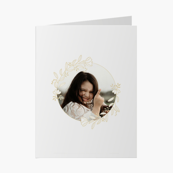 Fotokartka W Bieli - kartka z życzeniami, 15x20 cm