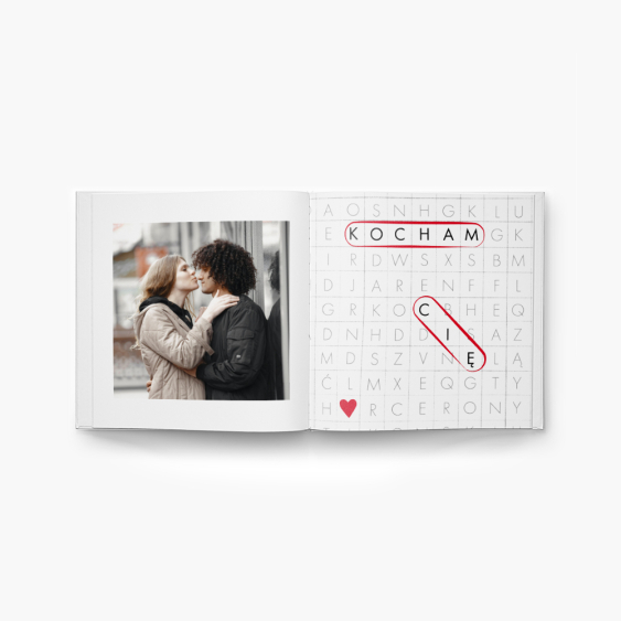 Kocham Cię fotoksiążka, 30x30 cm
