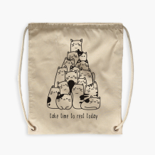 Plecak-worek, 38x46, Take time to rest