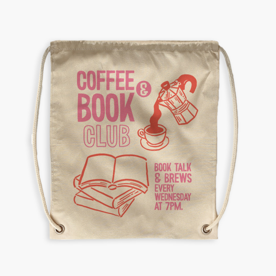 Plecak-worek, 38x46, Book club