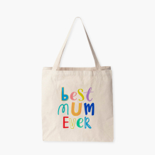 Torba bawełniana, 38x42x10, Best mum ever