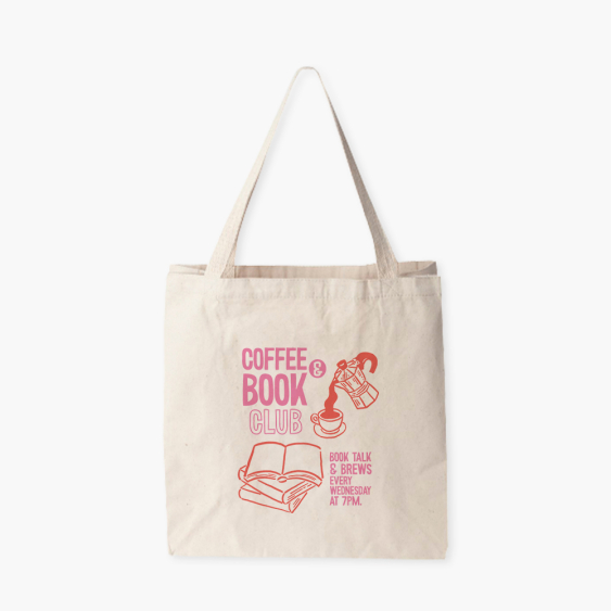Torba bawełniana, 38x42x10, Book club