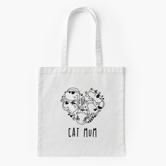 Torba bawełniana, 38x46, Cat mum 2